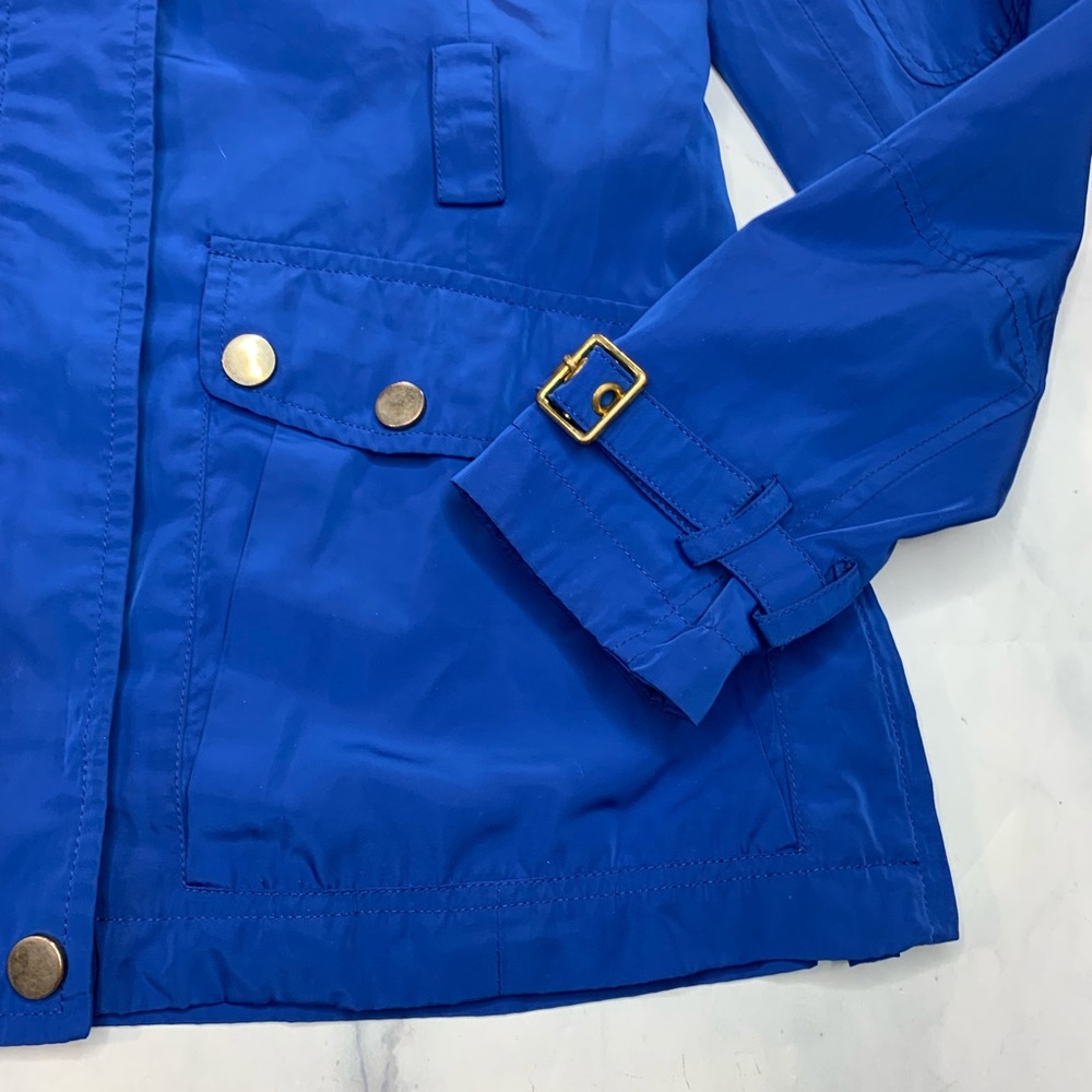 Trina Turk Hamptons Anorak Jacket Windbreaker Blue - Picture 4 of 8